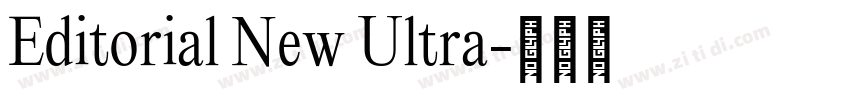 Editorial New Ultra字体转换